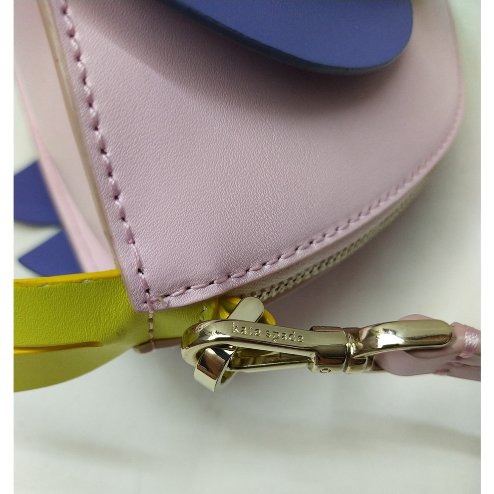 Kate Spade New York Flock Party Multicolor Parrot Leather Zipper Crossbody Bag - Picture 14 of 16
